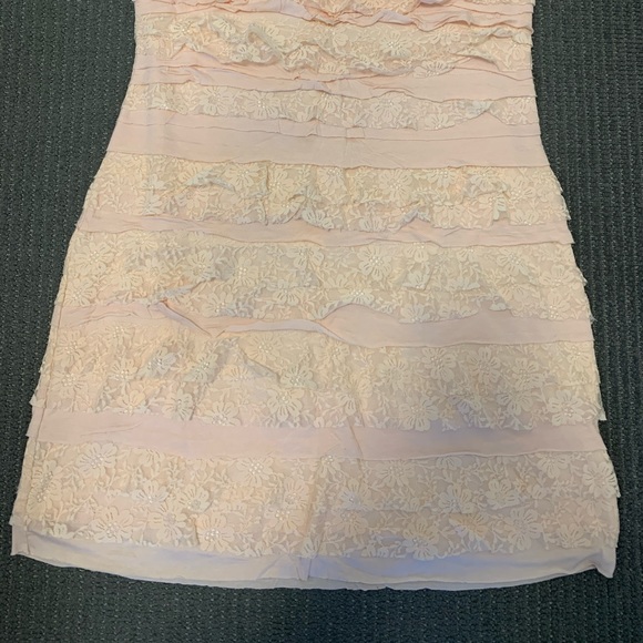 Express tube top lace ruffle dress - Picture 2 of 3